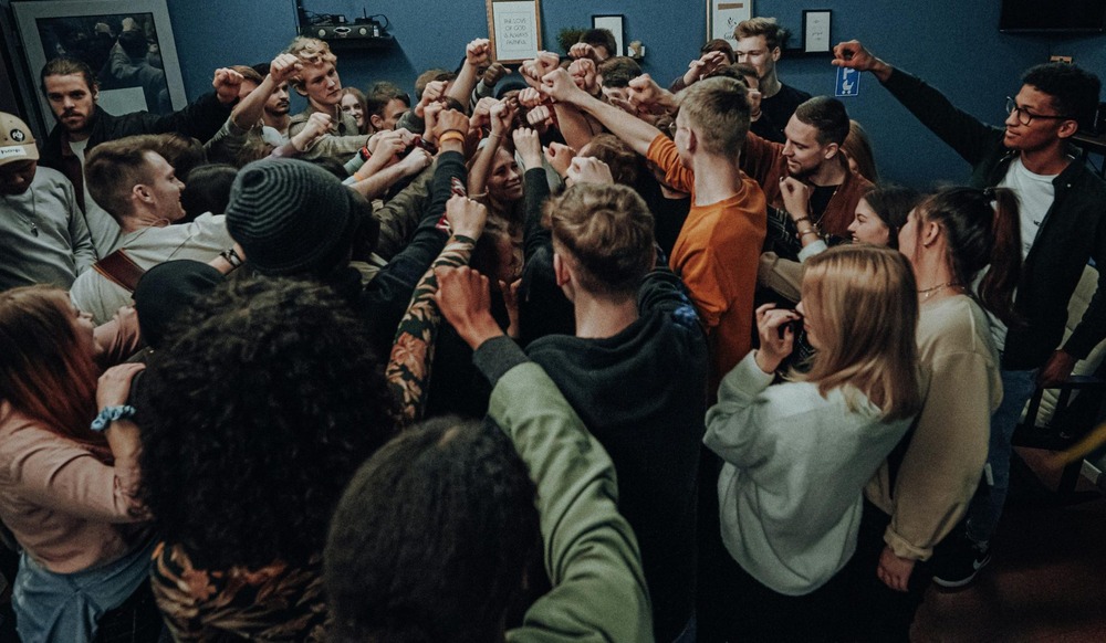 People supporting each other in Detroit